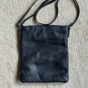 MARGOT Black Leather Crossbody Bag